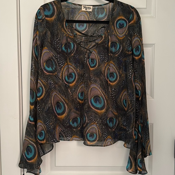 Show Me Your Mumu The Zuko Peacock Printed Top - Picture 3 of 10